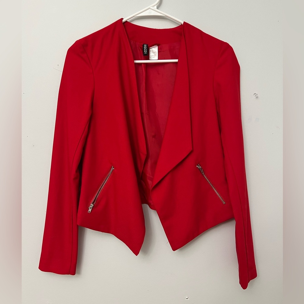 H&M Bright Red Blazer